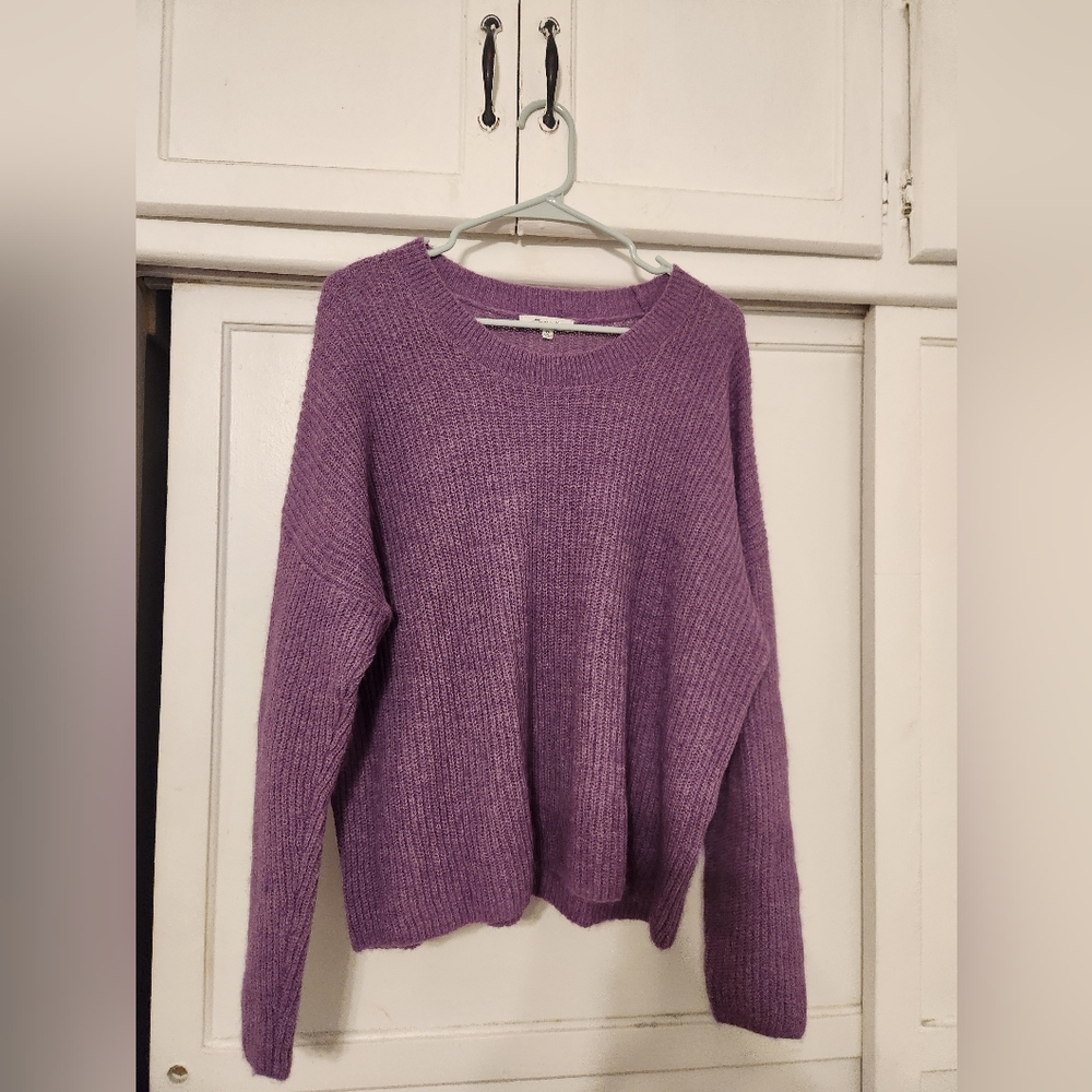 Madewell Women's Lavender Crew Neck Sweater